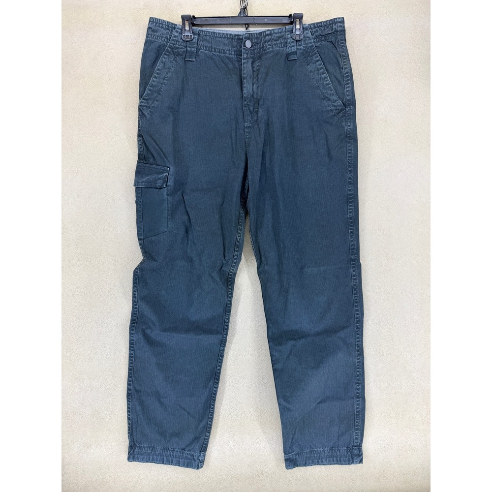 Alpinestars Men Black Cargo‎ Pants Size 36 Cotton Embroidered Logo Relaxed Fit